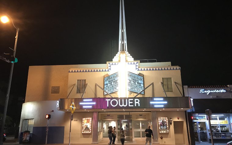 Exterior view of Tower Theater in Little Havana Exterior view of Tower Theater in Little Havana