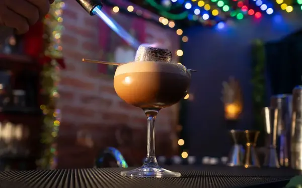 Cocktail served at Frosty’s Hideaway