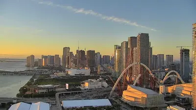 A live view of Downtown Miami Skyline