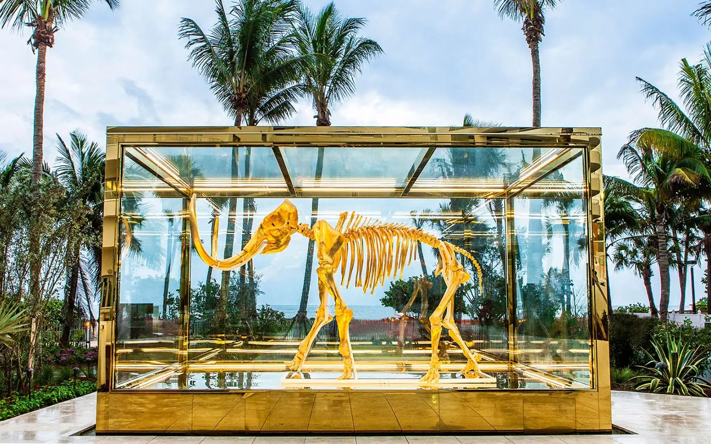 Faena's 24kt woolly mammoth sculpture