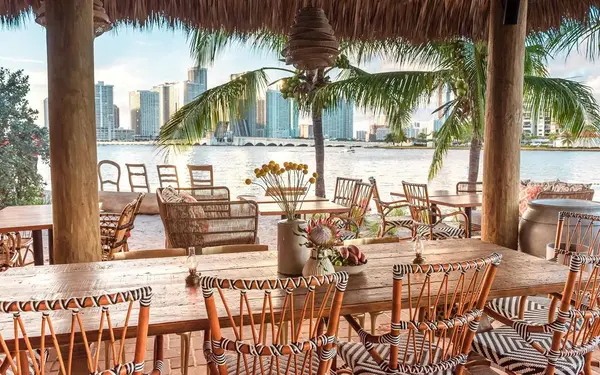 Beautiful view from Joia Beach's oceanfront tables