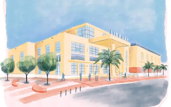 Miami Beach Regional Library illustration