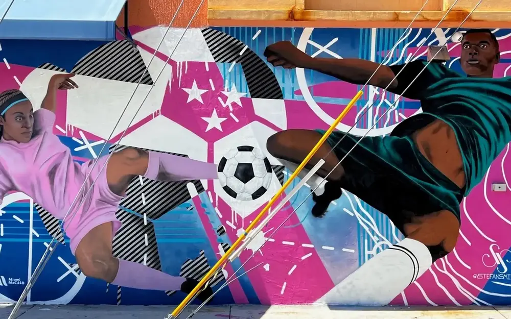 Overtown Pitch Gamechangers Mural by Stefan Smith