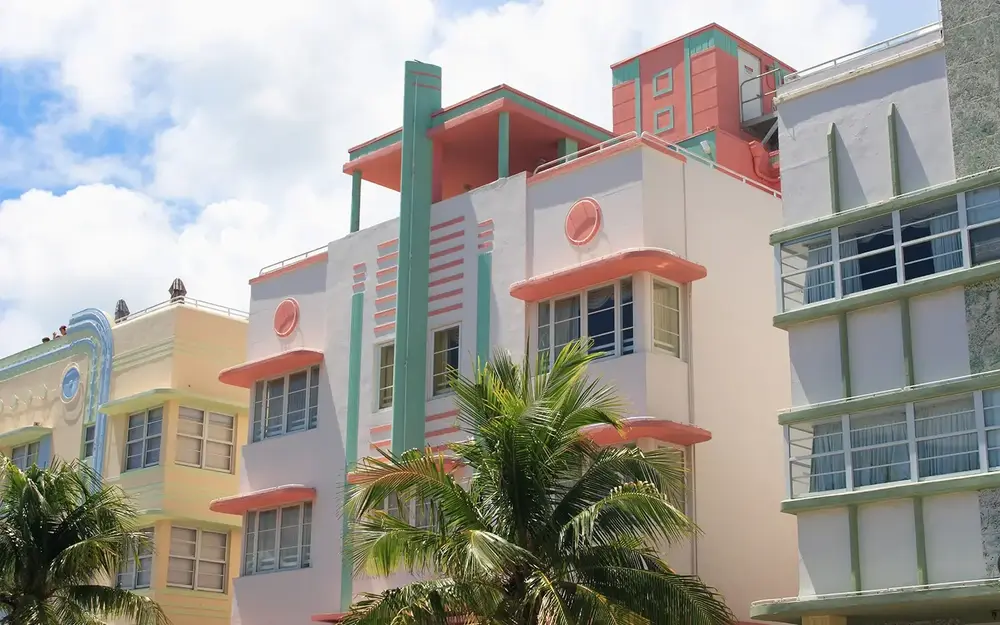 Art Deco buildings on Ocean Drive