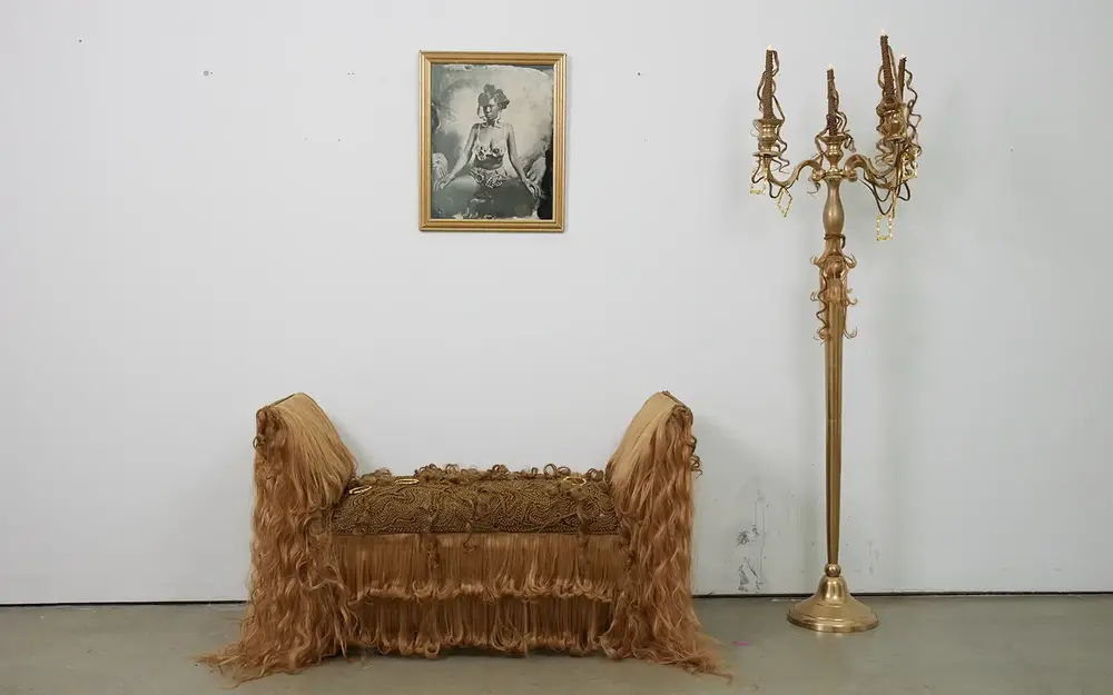 Hair sculpture furniture