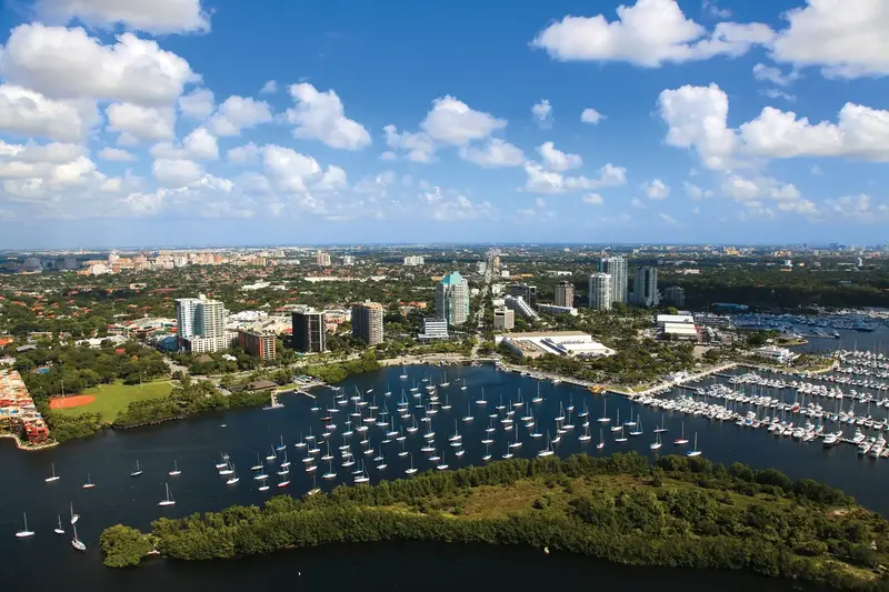 Aerial view of Coconut Grove