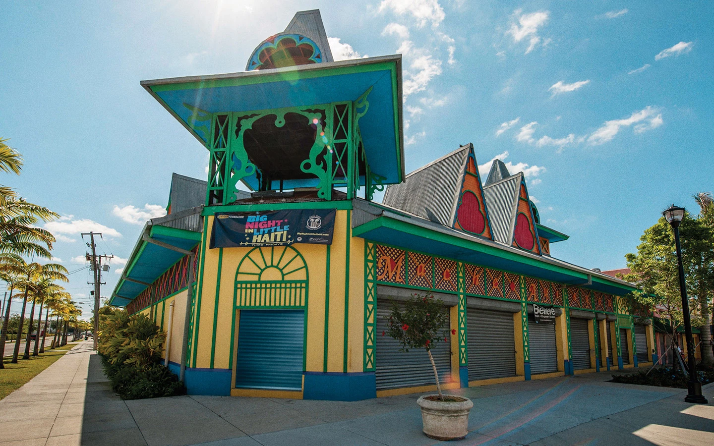 Colorful exterior of Little Haiti Cultural Complex Colorful exterior of Little Haiti Cultural Complex