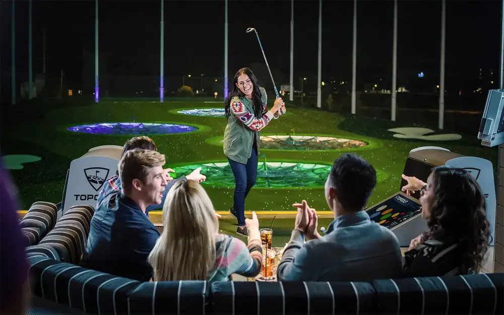 Friends at Topgolf