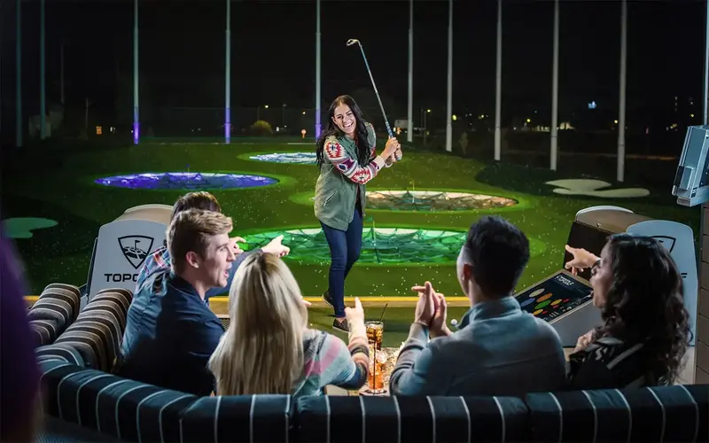 Friends at Topgolf
