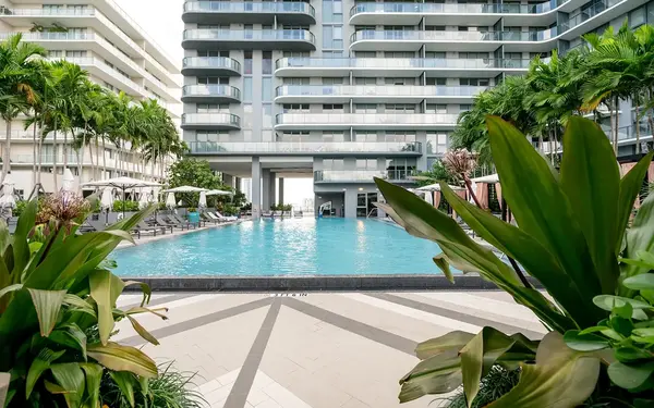 Pool area at the Hyde Midtown Miami