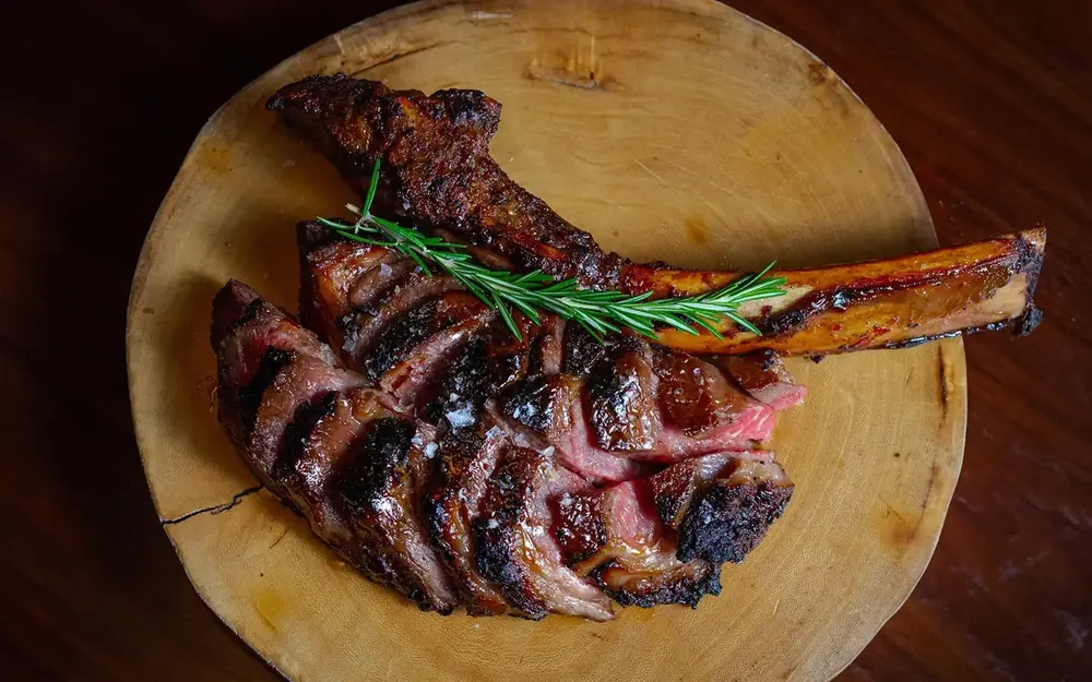 Kosher Tomahawk at Papi Steak