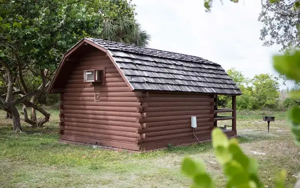 Camp overnight in a cabin at Oleta State Park