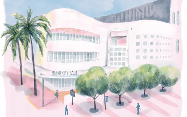 Miami City Ballet Illustration