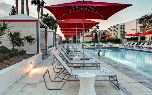 Pool area at Residence Inn Miami Beach Surfside