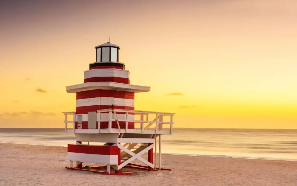 lighthouse lifeguard tower on south beach