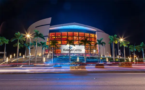 Kaseya Center at night