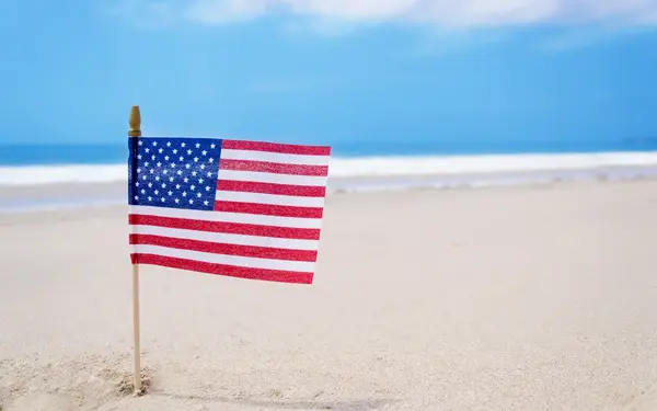 Flag on the Beach