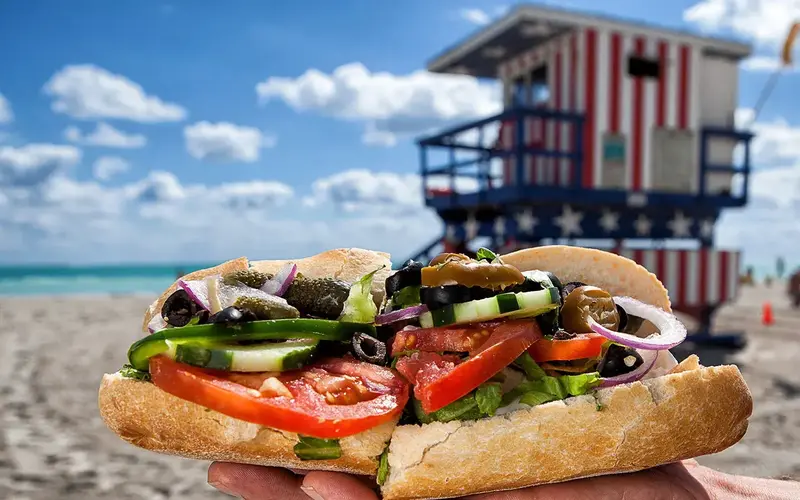 Veggie sandwich from La Sandwicherie