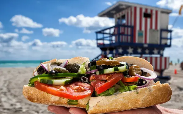 Veggie sandwich from La Sandwicherie