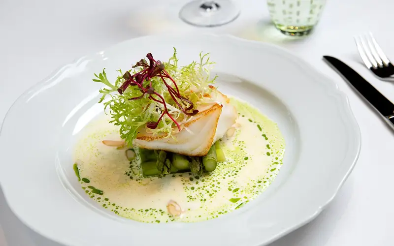 Chilean sea bass served at Il Mulino restaurant