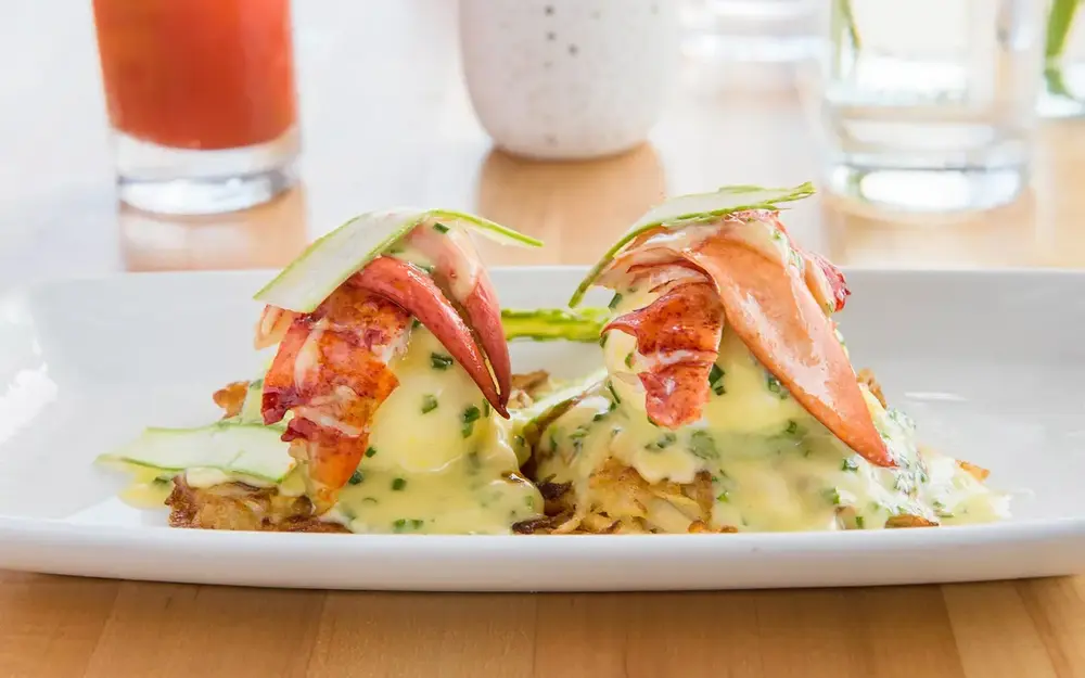 Lobster Benedict served at Seaspice