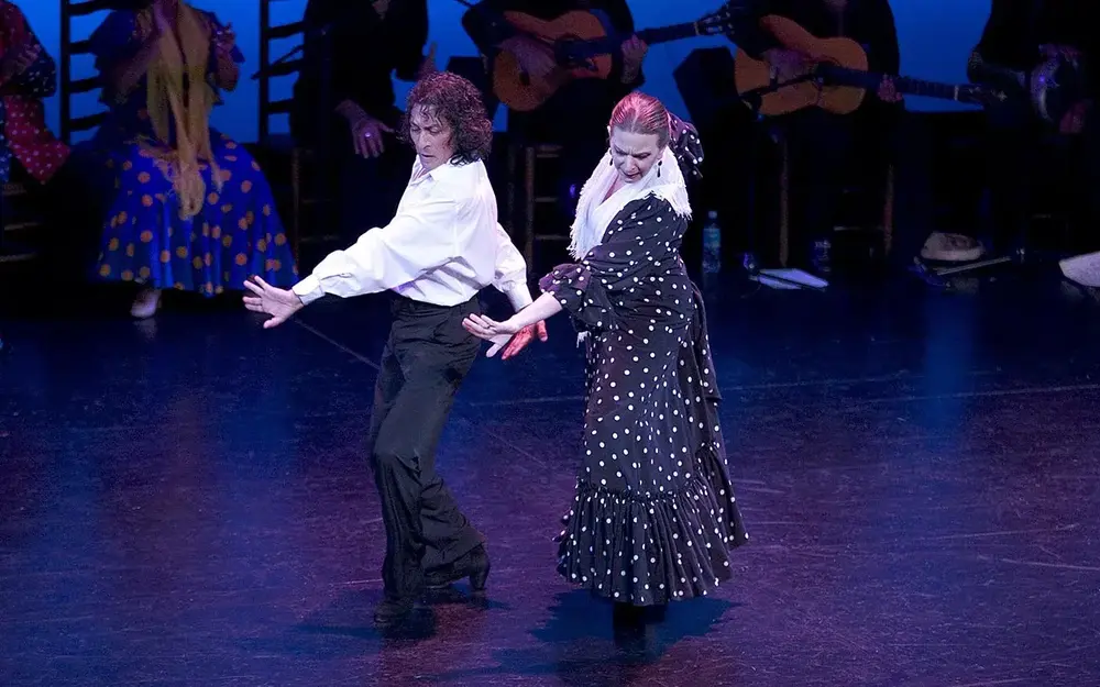 Couple dancing flamenco