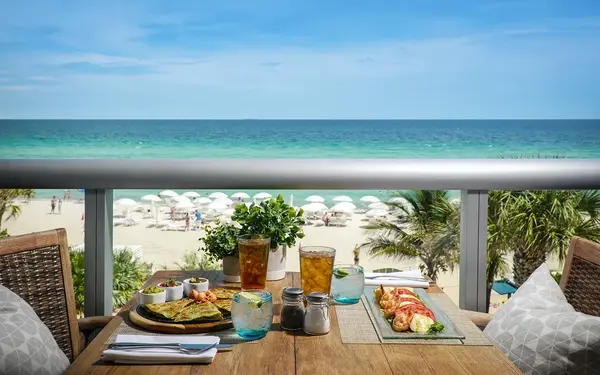BALEENkitchen oceanfront dining with water views and served meals