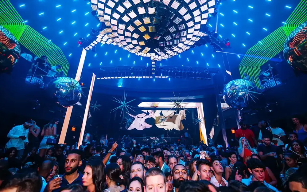Crowd at LIV nightclub