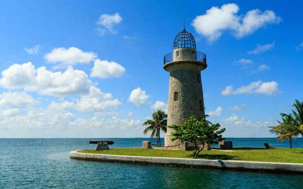 Blick auf den Leuchtturm von Boca Chita von Biscayne National Park