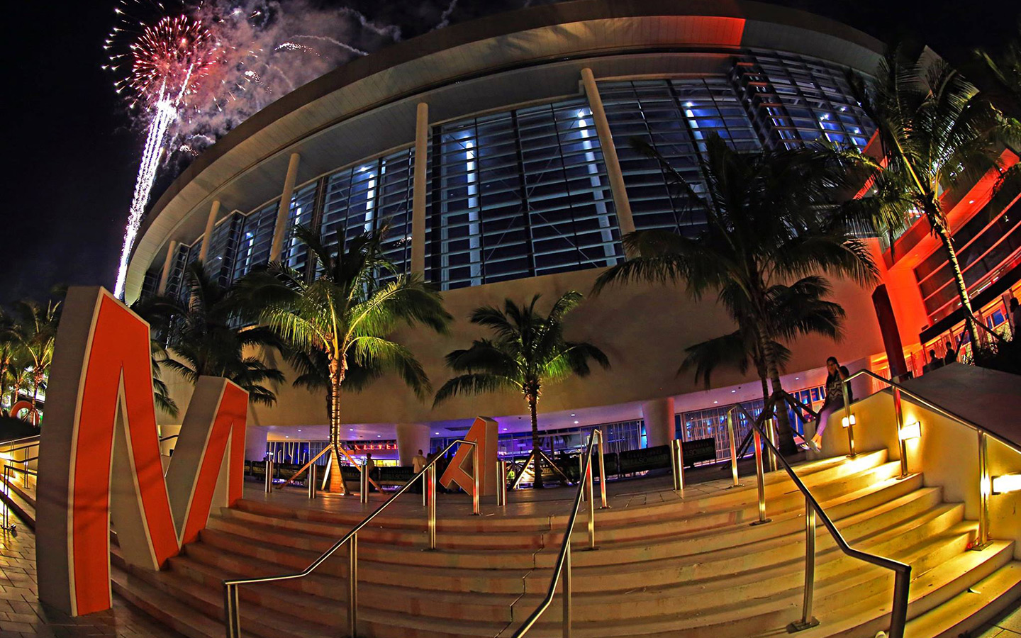 Art installation at Marlins Park
