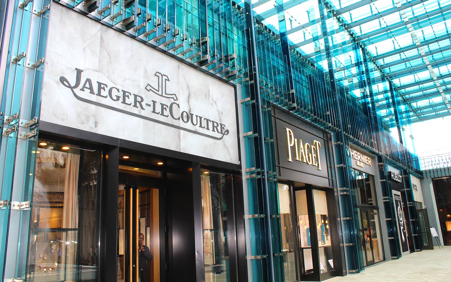 Luxury storefronts in Miami Design District
