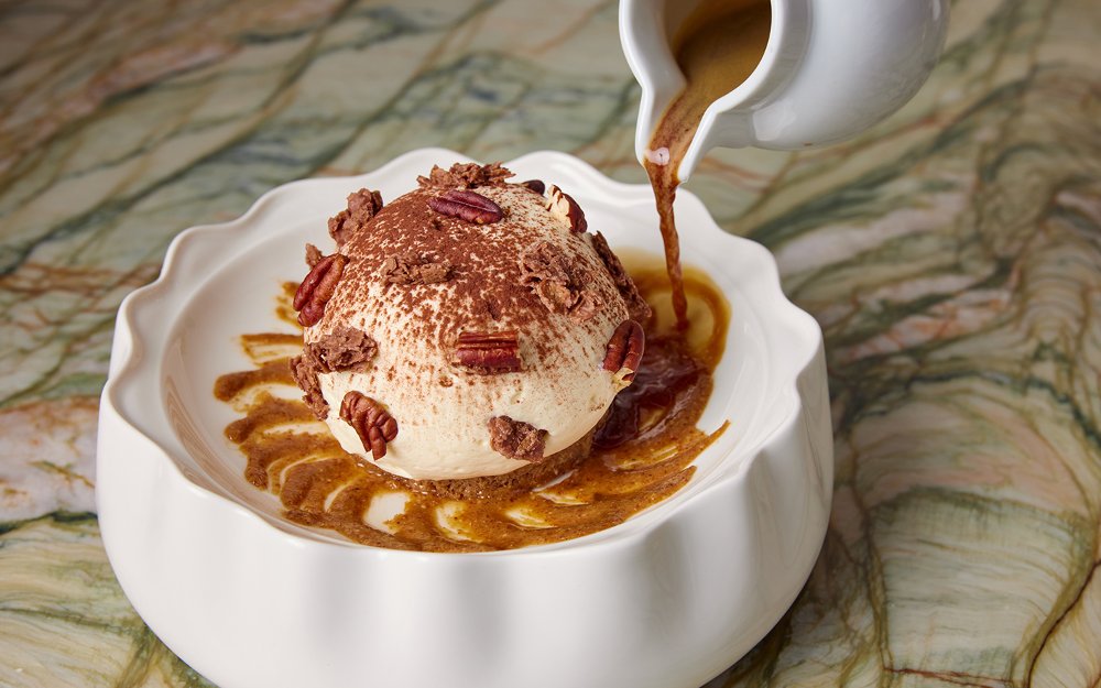 Affogato dessert at Bagatelle