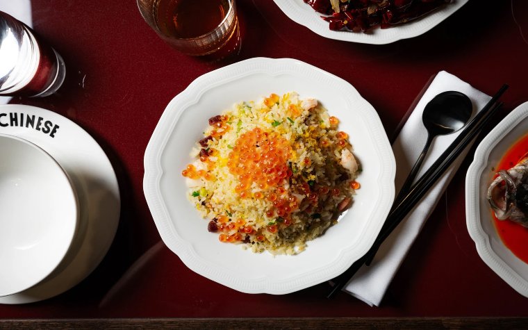 Supreme fried rice dish served at Mimi Chinese Supreme fried rice dish served at Mimi Chinese