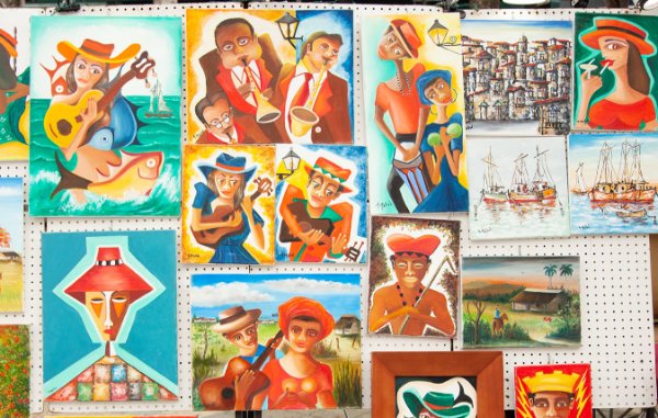 Artwork in Little Havana at Viernes Culturales