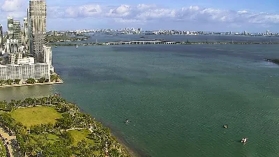 A live view of Downtown Miami Skyline