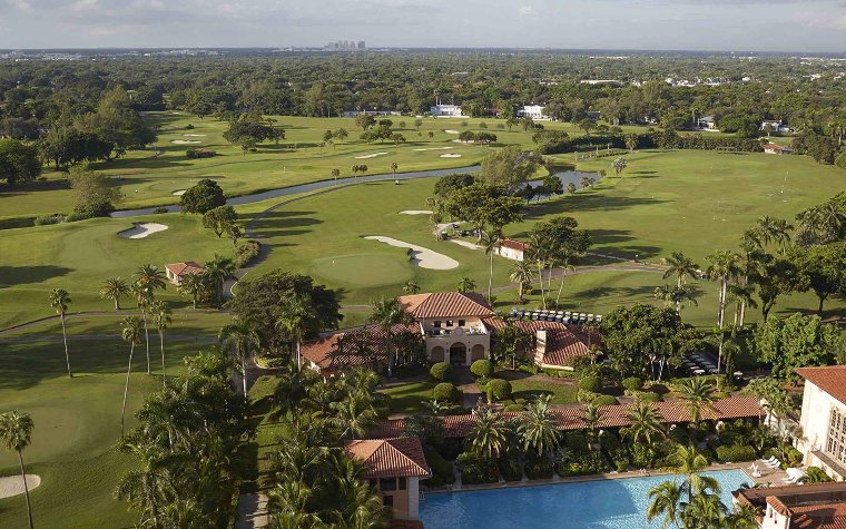 View of Biltmore's Golf Course and Mediteranian architecture