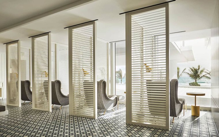 Relaxing spa area at The Surfside Spa at the Surf Club