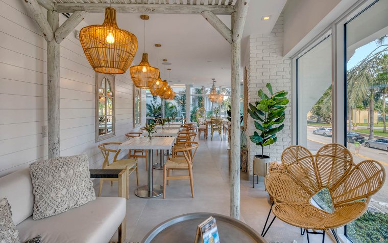 Interior of Pura Vida Miami Interior of Pura Vida Miami