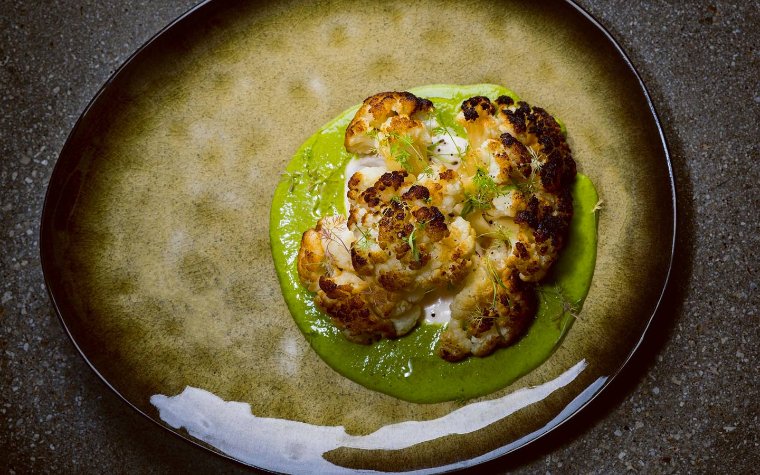 Roasted cauliflower at KYU Roasted cauliflower at KYU