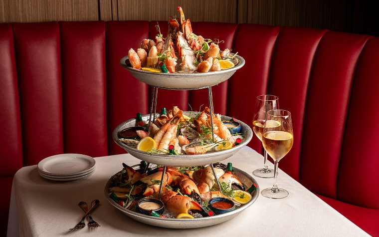 Seafood Tower served at BH Prime steakhouse Seafood Tower served at BH Prime steakhouse