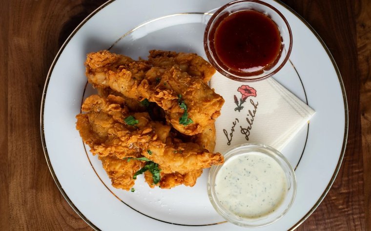 Chicken tenders at Delilah