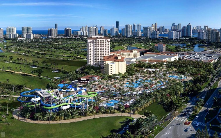 Aerial view of JW Marriott Miami Turnberry Resort & Spa