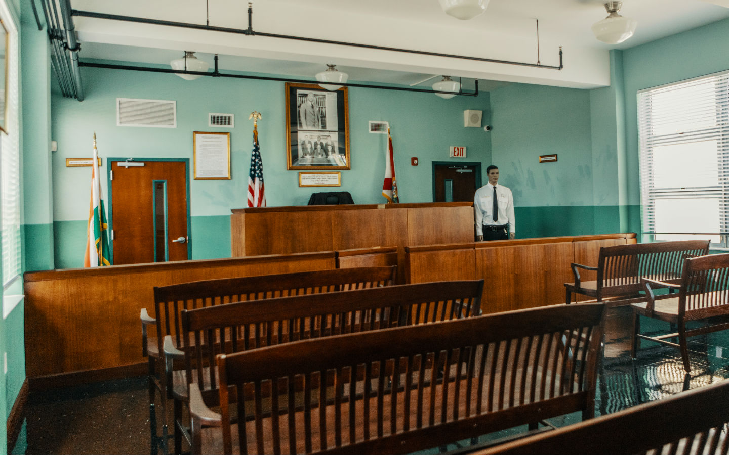 Innerhalb des Black Police Precinct and Courthouse Museum