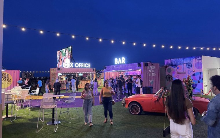Box office at Rooftop Cinema Club South Beach