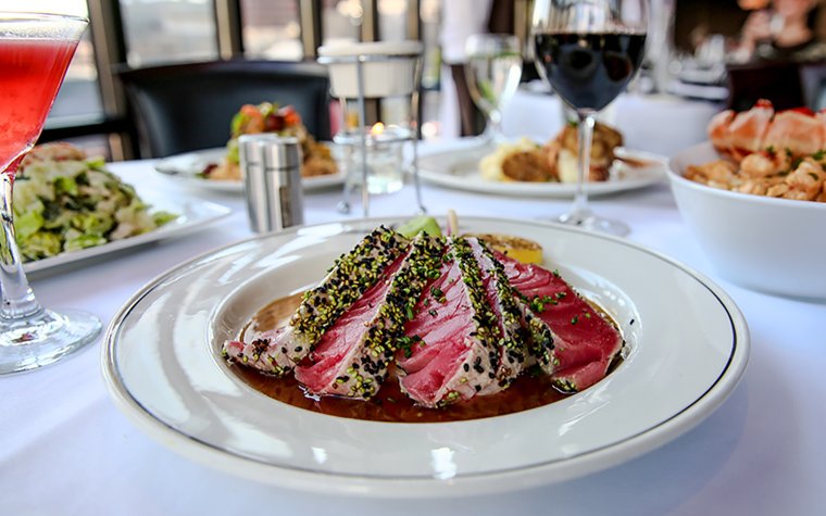Fresh Hawaiian ahi tuna served at Truluck’s Fresh Hawaiian ahi tuna served at Truluck’s