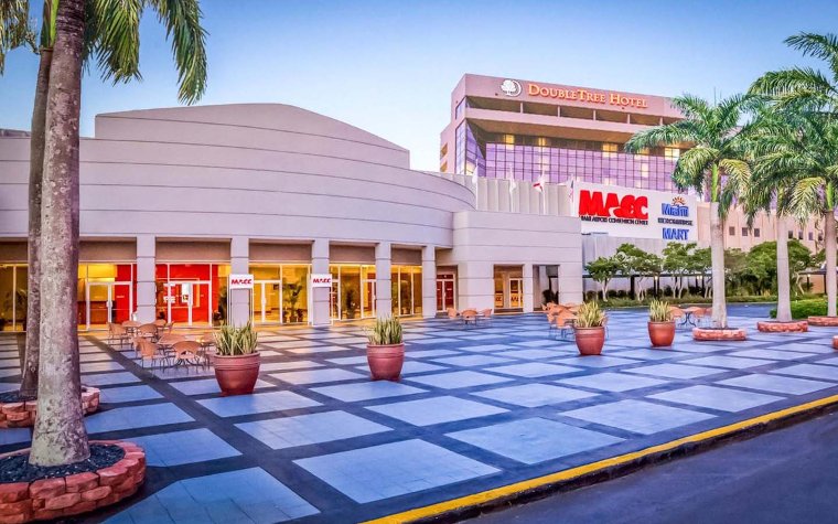 Exterior view of the Miami Airport Convention Center building