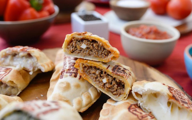 Close-up of empanadas from Half Moon Close-up of empanadas from Half Moon