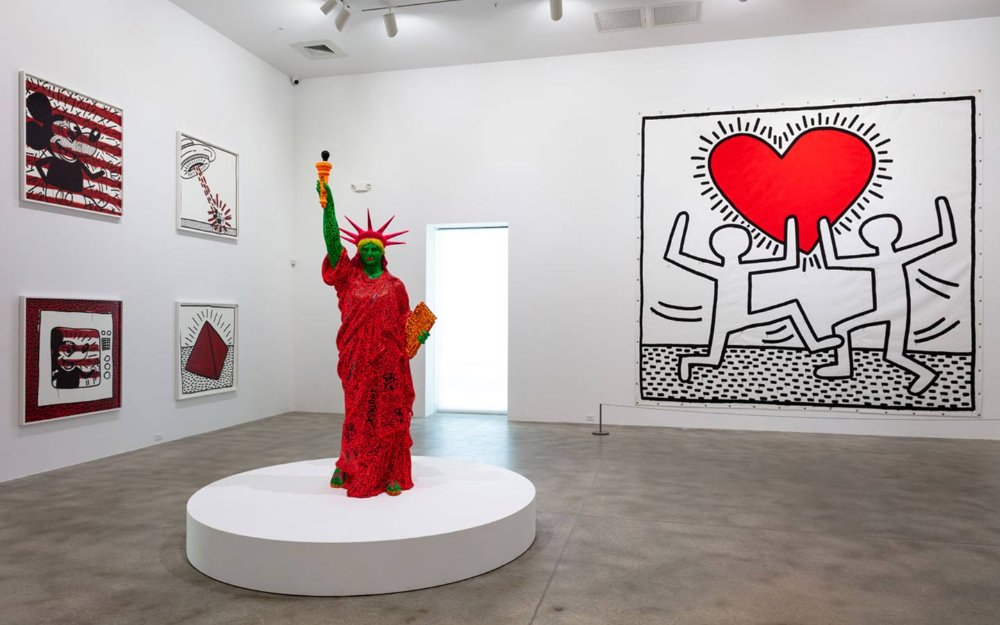 Estátua de Liberty por Keith Haring no Museu Rubell