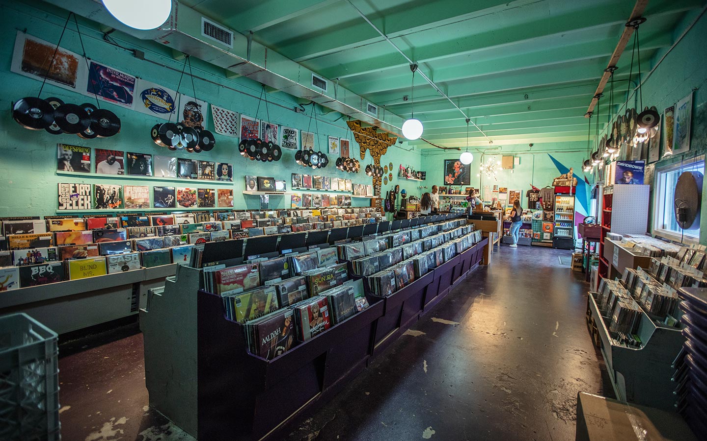 Interior of Sweat Records
