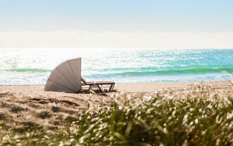 Beach chair at The Ritz-Carlton, Bal Harbour Beach chair at The Ritz-Carlton, Bal Harbour